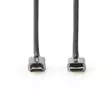 High Speed HDMI Kaapeli Ethernet | HDMI liitin | HDMI liitin | 4K@60Hz | ARC | 18 Gbps | 3.00 m | Pyöreä | Puuvilla | Gun Metal Harmaa | Laatikko kannella ja ikkunalla - HDMI-kaapelit - 5412810318902 - 10