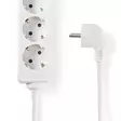 Jatkojohto | Maadoitettu virtaliitin / Tyyppi F (CEE 7/7) | 3-suuntainen | 1.50 m | 3680 W | 16 A | Maadoituksen tyyppi: Sivukontaktit | 230 V AC 50/60 Hz | Pistokannan kulma: 45 ° | H05VV-F 3G1.5mm² | Valkoinen - Jatkojohdot - 5412810290642 - 31