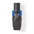 Kaiutinliitin | Suora | Uros | Niklattu | Ruuvi | Kaapelin läpitulomitta: 8.0 mm | ABS-Muovi | Musta | 1 kpl | Muovipussi - Audioliittimet ja plugit - 5412810296422 - 1