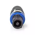 Kaiutinliitin | Suora | Uros | Niklattu | Ruuvi | Kaapelin läpitulomitta: 8.0 mm | ABS-Muovi | Musta | 1 kpl | Muovipussi - Audioliittimet ja plugit - 5412810296422 - 10