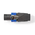 Kaiutinliitin | Suora | Uros | Niklattu | Ruuvi | Kaapelin läpitulomitta: 8.0 mm | ABS-Muovi | Musta | 1 kpl | Muovipussi - Audioliittimet ja plugit - 5412810296422 - 31