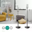 Kaiutinteline | Sopii käytettäväksi: Yleismalli | Lattia | 4.5 kg | Height Adjustable | ABS-Muovi / Teräs | Musta - Kaiutintelineet - 5412810333912 - 5