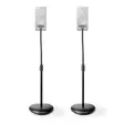 Kaiutinteline | Sopii käytettäväksi: Yleismalli | Lattia | 4.5 kg | Height Adjustable | ABS-Muovi / Teräs | Musta - Kaiutintelineet - 5412810333912 - 12