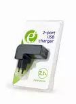 Laturi USB 2-porttia Musta Energenie - Yleisvirtalähteet ja adapterit - 8716309102612 - 4