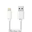 Lightning Kaapeli | USB 2.0 | Apple Lightning 8-Pin | USB-A Uros | 480 Mbps | Niklattu | 1.00 m | Pyöreä | PVC | Valkoinen | Laatikko - Lightning-kaapelit - 5412810288762 - 1