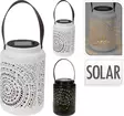 Lyhty metalli Solar 20cm P=C3=A4=C3=A4kuva+ musta versio - Aurinkokennovalaisimet - 8720573153232 - 2