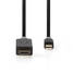 Mini DisplayPort kaapeli | DisplayPort 1.4 | Mini DisplayPort Uros | HDMI liitin | 48 Gbps | Kullattu | 2.00 m | Pyöreä | PVC | Antrasiitti | Muovipussi - Tietokone ja verkko - 5412810322732 - 3