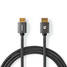High Speed HDMI Kaapeli Ethernet | HDMI liitin | HDMI liitin | 4K@60Hz | ARC | 18 Gbps | 3.00 m | Pyöreä | Puuvilla | Gun Metal Harmaa | Laatikko kannella ja ikkunalla - HDMI-kaapelit - 5412810318902 - 3