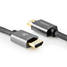High Speed HDMI Kaapeli Ethernet | HDMI liitin | HDMI liitin | 4K@60Hz | ARC | 18 Gbps | 3.00 m | Pyöreä | Puuvilla | Gun Metal Harmaa | Laatikko kannella ja ikkunalla - HDMI-kaapelit - 5412810318902 - 5