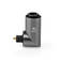 TosLink-adapteri | TosLink naaras | TosLink uros | Kulma, 90 ° | Alumiini | Gun Metal Harmaa | 1 kpl | Laatikko - Audioadapterit - 5412810333592 - 4