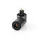 TosLink-adapteri | TosLink naaras | TosLink uros | Kulma, 90 ° | Alumiini | Gun Metal Harmaa | 1 kpl | Laatikko - Audioadapterit - 5412810333592 - 6