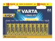 Paristo Varta Longlife AA 10 kpl - Alkaliparistot - 4008496525232 - 1