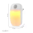 Plug-In LED Yövalo | Liiketunnistin | Hämärätunnistin | 0.55 W | 11 lm | Lämmin Valkoinen - Yövalot - 5412810418442 - 55