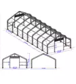 Ranch Premium 9,15 x 24,4 x 6,1 m 900g halli - Pressutallit ja -hallit - 6438014264592 - 5