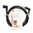Sähköjohto | Euro Uros | IEC-320-C7 | Kulma | Kulma vasemmalle | Niklattu | 2.00 m | Litteä | PVC | Musta | Label - Virtakaapelit ja liittimet - 5412810427482 - 66