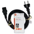 Sähköjohto | Suko Uros | IEC-320-C13 | Suora | Suora | Niklattu | 2.00 m | Pyöreä | PVC | Musta | Label - Virtakaapelit ja liittimet - 5412810425082 - 66