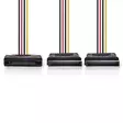 Sisäinen Virtakaapeli | SATA 15-Pin uros | 2x SATA 15-Pin naaras | Kullattu | 0.15 m | Pyöreä | PVC | Monivärinen | Laatikko - Tietokone ja verkko - 5412810422272 - 10