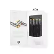 Stereoäänikaapeli | 2x RCA uros | 2x RCA uros | Kullattu | 2.00 m | Pyöreä | Gun Metal Harmaa / Harmaa | Laatikko kannella ja ikkunalla - Audiokaapelit - 5412810318742 - 67