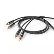Stereoäänikaapeli | 2x RCA uros | 2x RCA uros | Kullattu | 2.00 m | Pyöreä | Gun Metal Harmaa / Harmaa | Laatikko kannella ja ikkunalla - Audiokaapelit - 5412810318742 - 11