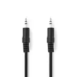 Stereoäänikaapeli | 3.5 mm uros | 3.5 mm uros | Niklattu | 5.00 m | Pyöreä | Musta | Laatikko - Audiokaapelit - 5412810288052 - 1