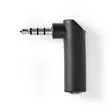 Stereoäänisovitin | 3.5 mm uros | 3.5 mm naaras | Niklattu | Kulma, 90 ° | Metalli | Musta | 10 kpl | Muovipussi - Audioadapterit - 5412810323852 - 1