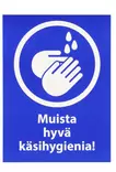 Tarra Muista Hyv=C3=A4 K=C3=A4sihygienia 2 kpl - Opaste- ja varoituskyltit - 6410416031262 - 1