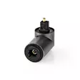 TosLink-adapteri | TosLink naaras | TosLink uros | Kulma, 90 ° | Alumiini | Gun Metal Harmaa | 1 kpl | Laatikko - Audioadapterit - 5412810333592 - 40