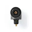 TosLink-adapteri | TosLink naaras | TosLink uros | Kulma, 90 ° | Alumiini | Gun Metal Harmaa | 1 kpl | Laatikko - Audioadapterit - 5412810333592 - 1
