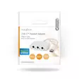 USB-C Sovitin | USB 2.0 | USB-C Uros | 3.5 mm naaras | 0.10 m | Pyöreä | Niklattu | ABS/PVC | Valkoinen | Kirjekuori - USB-sovittimet ja telakointi - 5412810413232 - 66