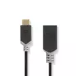 USB-C Sovitin | USB 3.2 Gen 1 | USB-C Uros | USB-A Naaras | 5 Gbps | 0.15 m | Pyöreä | Niklattu | PVC | Antrasiitti | Laatikko - Tietokone ja verkko - 5412810263622 - 45