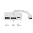 USB-keskitin | 1x USB-C | 1x USB-C / 2x USB 2.0 A Female | 3-Porttinen port(s) | USB Virta - Tietokone ja verkko - 5412810416042 - 50