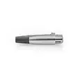 XLR-liitin | Suora | Naaras | Niklattu | Juottaminen | Kaapelin läpitulomitta: 7.0 mm | Metalli | Hopea | 25 kpl | Muovipussi - Audioliittimet ja plugit - 5412810299782 - 10