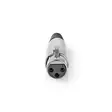 XLR-liitin | Suora | Naaras | Niklattu | Juottaminen | Kaapelin läpitulomitta: 7.0 mm | Metalli | Hopea | 25 kpl | Muovipussi - Audioliittimet ja plugit - 5412810299782 - 15