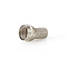 F-liitin | Suora | Uros | Niklattu | 75 Ohm | Kierrettävä | Kaapelin läpitulomitta: 7.4 mm | Sinkkiseos | Hopea | 25 kpl | Muovipussi - Antenniliittimet ja adapterit - 5412810299942 - 4