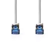 CAT6a verkkokaapeli | S/FTP | RJ45 uros | RJ45 uros | 1.00 m | Snagless | Pyöreä | LSZH | Harmaa | Label - Tietokone ja verkko - 5412810452682 - 10