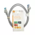 CAT6a verkkokaapeli | S/FTP | RJ45 uros | RJ45 uros | 1.00 m | Snagless | Pyöreä | LSZH | Harmaa | Label - Tietokone ja verkko - 5412810452682 - 66