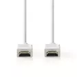 High Speed HDMI Kaapeli Ethernet | HDMI liitin | HDMI liitin | 4K@60Hz | ARC | 18 Gbps | 2.00 m | Pyöreä | PVC | Valkoinen | Label - HDMI-kaapelit - 5412810454952 - 10