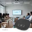 Konferenssikaiutin | Bluetooth® | Monisuuntainen | 15 W | Mikrofonin kantoalue: 10 m | Akkukäyttöinen / USB Virta | 1x 3.5 mm Audio Out / 1x USB-C | Musta - Nedis tuotteet - 5412810478262 - 5