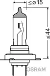 Ajovalopolttimo H7 55W halogeeni - H7-polttimot - 4050300925202 - 3