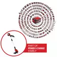 Akkutrimmeri GE-CT 18 Li (1x 2,5Ah) - Raivaussahat ja trimmerit - 4006825680812 - 8