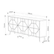 Anthracite Console - Tyylikäs ja Kestävä Huonekalu, 100% Melamiinipinnoitettu, 18mm, 183,8x77,4x35cm, Pehmeästi Sulkeutuvat Saranat - - 19-19-8683743797622 - 6
