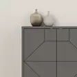 Anthracite Console - Tyylikäs ja Kestävä Huonekalu, 100% Melamiinipinnoitettu, 18mm, 183,8x77,4x35cm, Pehmeästi Sulkeutuvat Saranat - - 19-19-8683743797622 - 5