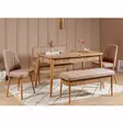 Atlantic Pine Stone Penkki - 100% Melamiini, Sametti, Sarvijalka, 110x85x46 cm, Säilytystila 95x12x27 cm - - 19-19-8682870773882 - 3
