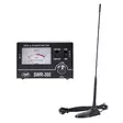CB-antenni PNI PNI Extra 45, 45 cm, lasikuitu ja PNI SWR-300 heijastusmittari SWR-mittaukseen, musta - PNI tuotteet - 5949066540332 - 1
