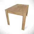 Elegantti Ruokapöytä - 100% Melamiinipinnoitettu Lastulevy, 18 mm Paksuus, 120x78x80 cm, Tammi, 1 Paketti - Ruokapöydät - 8681875037432 - 6