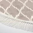 Eteisen matto käytävämatto 100x100 cm - Kermanruskea, 100% Polyesteri, Konepestävä, Liukumaton, 7 mm Korkeus, 900 g/m² - Pyöreät matot - 8682870184732 - 3