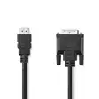HDMI -kaapeli | HDMI liitin | DVI-D 24+1-Pin Uros | 1080p | Niklattu | 3.00 m | Suora | PVC | Musta | Label - HDMI-kaapelit - 5412810420742 - 1