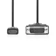 HDMI -kaapeli | HDMI liitin | DVI-D 24+1-Pin Uros | 1080p | Niklattu | 3.00 m | Suora | PVC | Musta | Label - HDMI-kaapelit - 5412810420742 - 10