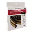 Ikkunatiiviste 6 m D-profiili ruskea Mag-Pro - Itseliimautuva EPDM-tiivistenauha ikkunoihin ja oviin (2-5,5 mm raoille) - Ikkuna- ja ovitiivisteet - 6418536039182 - 6