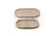 Keittiötarvikkeet: 100% Travertiini Marmori Tarjotinsetti (2 kpl) - Beige, Koko: Iso 30x15x2 cm, Keskikoko 25x12x2 cm - Lautaset - 8684283056132 - 1